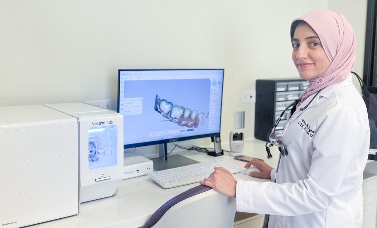 Dr. Sajid working with patients