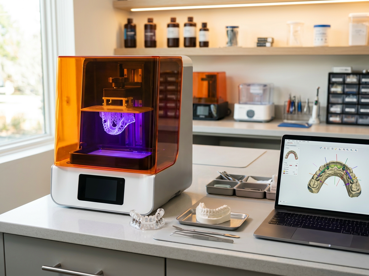 In-house 3D printing of surgical guides and dental models
