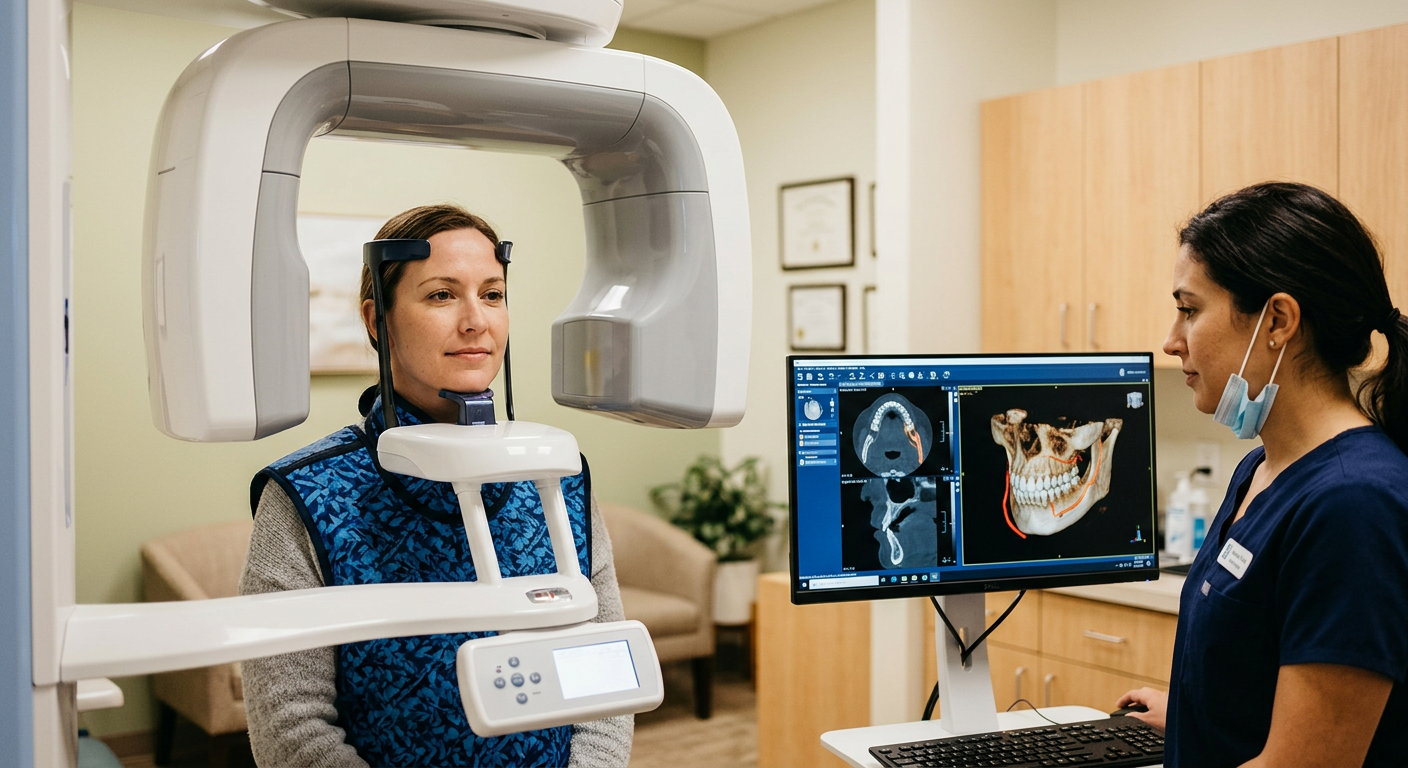 CBCT cone-beam 3D imaging for detailed dental diagnosis