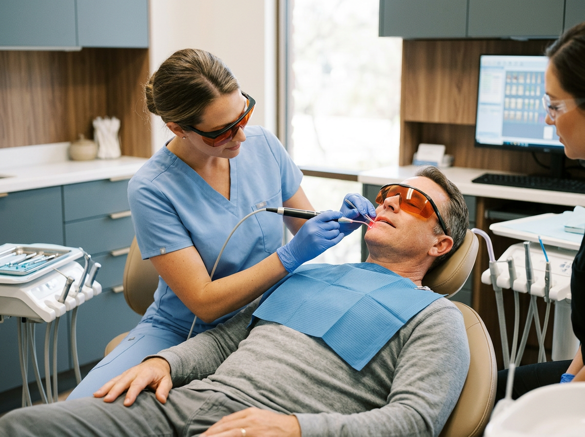Diode laser for precise and comfortable soft-tissue dental procedures